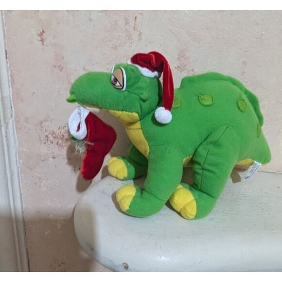 The Land Before Time Spike Green Dinosaur Toy Network Christmas Holiday plush - Picture 1 of 10